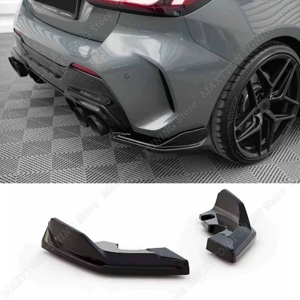 

2019 To 2024 For BMW 1 Series M135i F40 M Sport Rear 2PCS Bumper Lip Side Splitters By High Quality ABS Gloss Black Body Kit