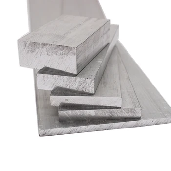 Alüminyum Alaşımlı 6061 T6 Dikdörtgen Düz Çubuk Kare Çubuk Plaka Metal Şerit Katı Stok CNC için