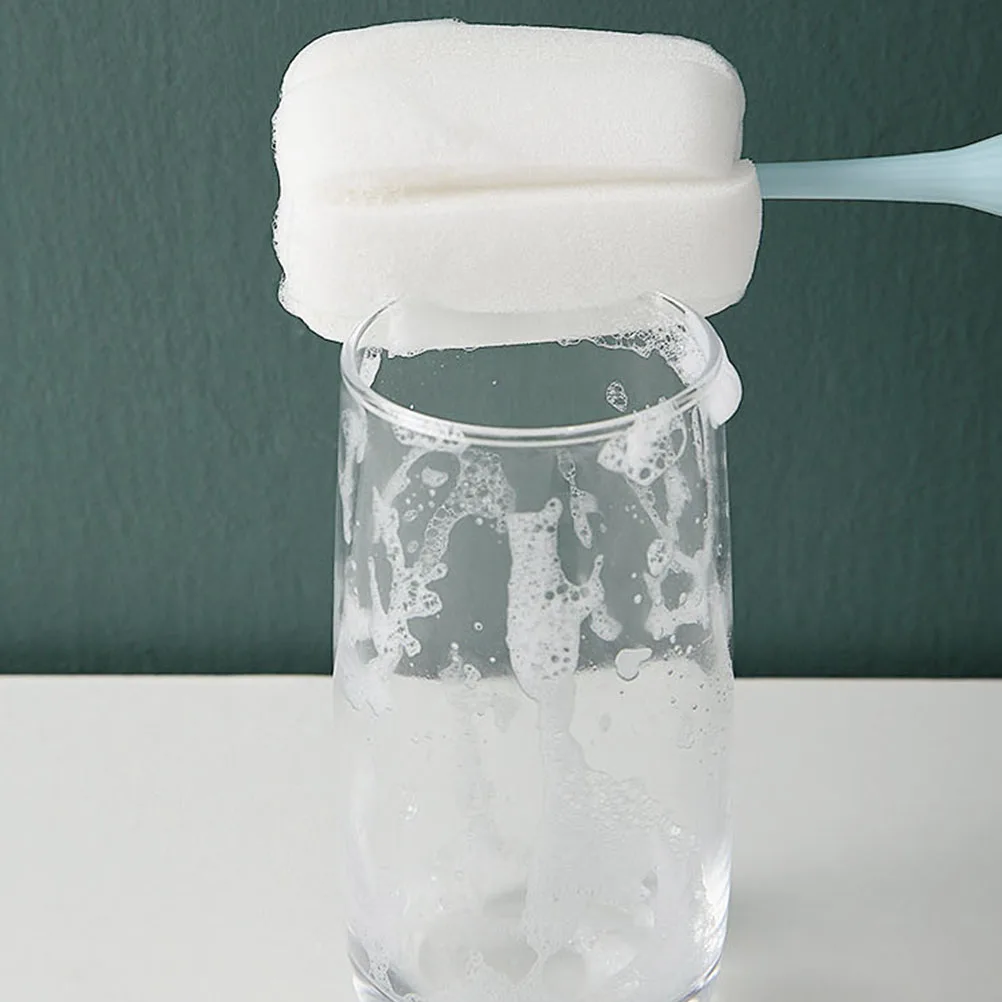 

2Pcs Bottle Cup Abs Sponge Extended H Portable Baby Bottle Brush Glass Cleaner Home Travel Multipurpose Cleaning Brush Tool
