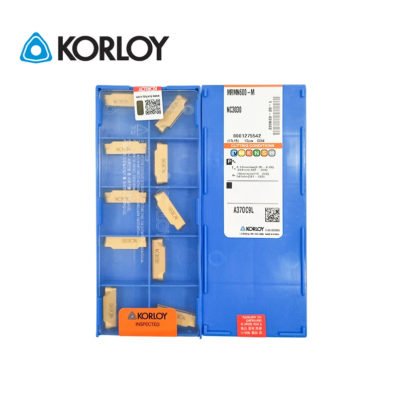 

10 шт. KORLOY 100% оригинальная железная деталь NC3020 NC3030 NC3120 NC6210 PC9030, многоканальные круглые резьбовые твердосплавные вставки MGT