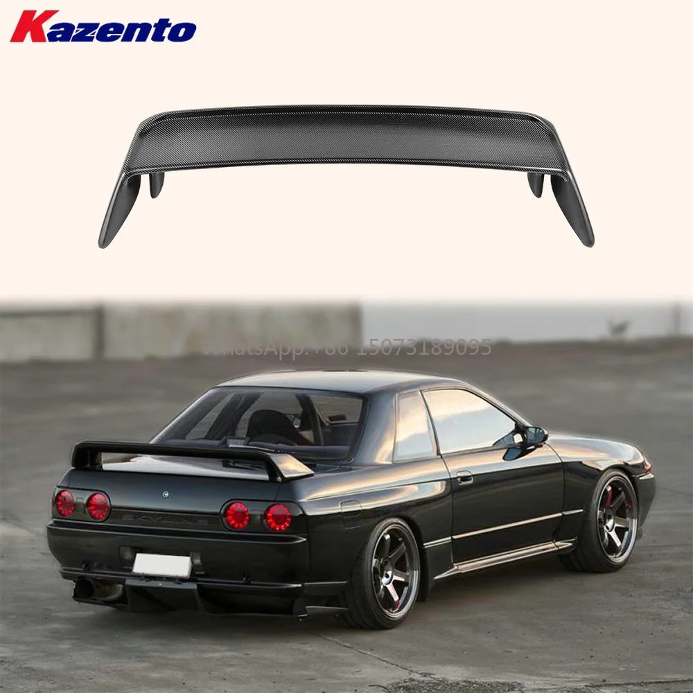 

For Nissan Skyline R32 GTR 89-93 OEM Style Rear Spoiler Partial Carbon in Blade