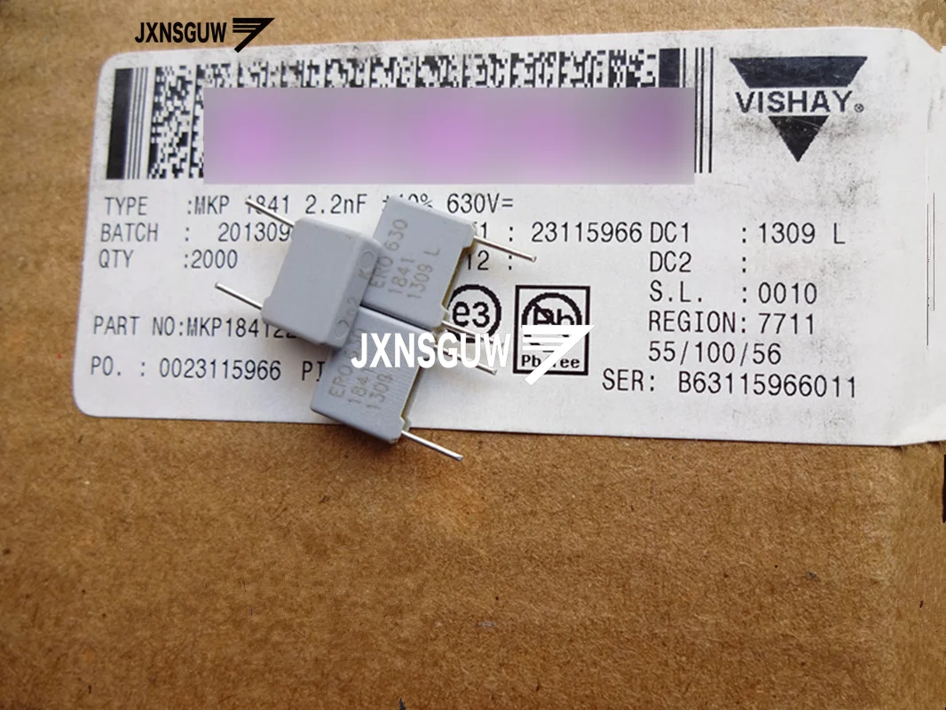 20PCS NEW Original VISHAY ERO1841 0.0022UF630V P7.5MM 222/630V Film capacitor MKP1841 0.0022UF 630V 2N2 2200P 222