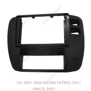 9-Zoll-Auto-Radio-Faszien für Nissan Patrol Y61 1997-2006 Android GPS MP5 Player Stereo 2 DIN Haupteinheit Panel-Panel-Installation 12 Hauptverkaufsrahmen Nissan - №2