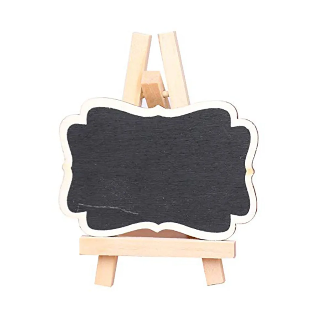 Wooden Blackboard Universal Message Board Mini Chalkboard Portable Wedding Party Decor Home Decoration