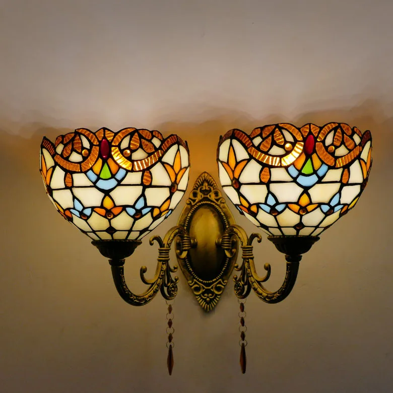 

Simple, American, balcony, bedroom, wall lamp, crystal