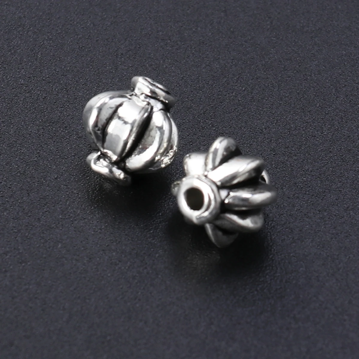 

100 PCS Bracelet Necklace Beads Tibetan Silver Earrings Making Scattered Jewelry Accessory