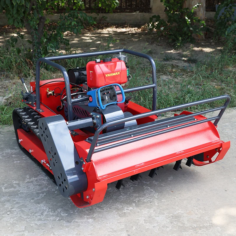 Customized Heavy Duty Remote Control Lawn Mower Grass Cutting Machine Self Propelled Lawn Mower For Large Farm Lawn