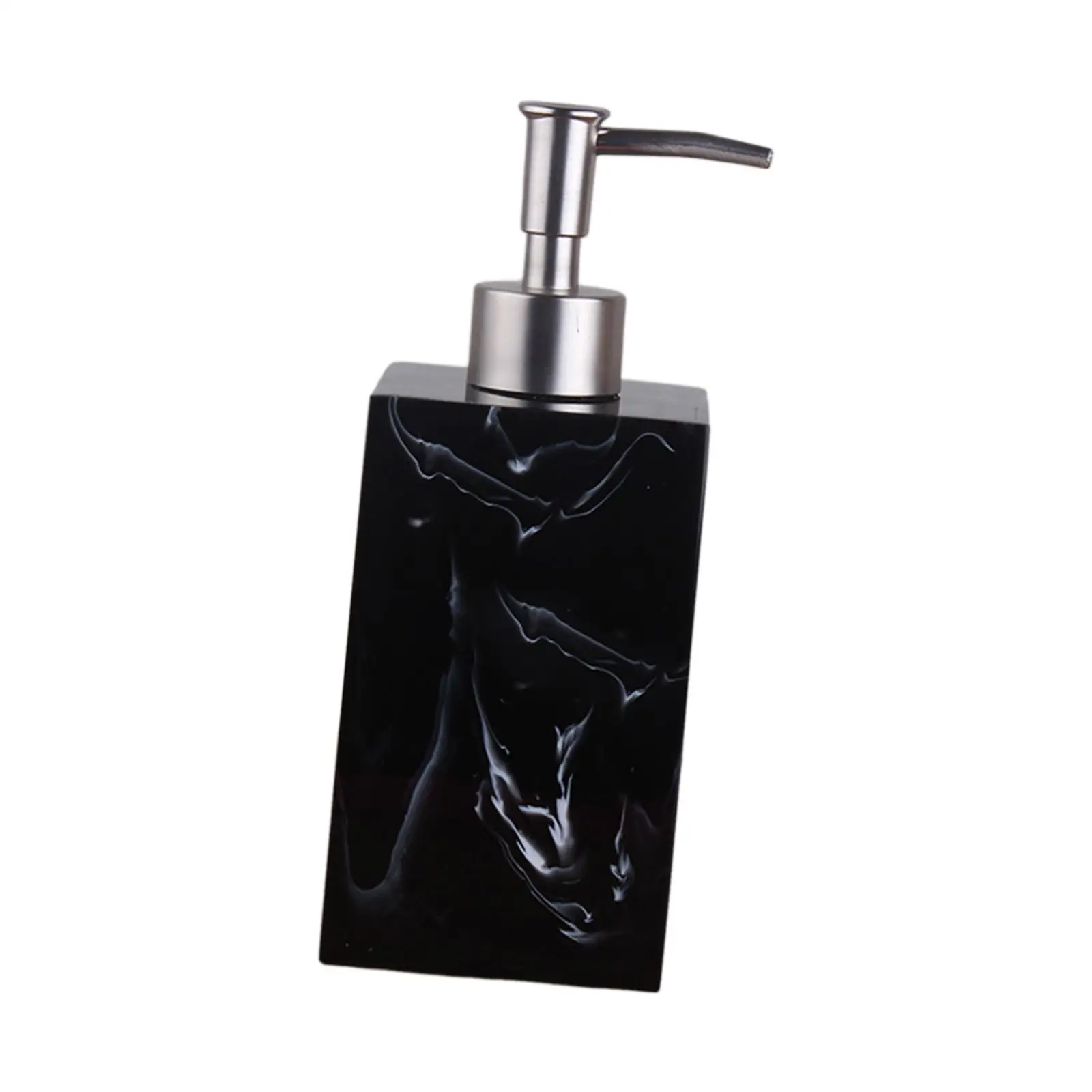 Marble Texture Soap Dispenser 17.5oz Resin Sturdy Stylish Refill Salon Dispenser for Kitchen Laundry Room