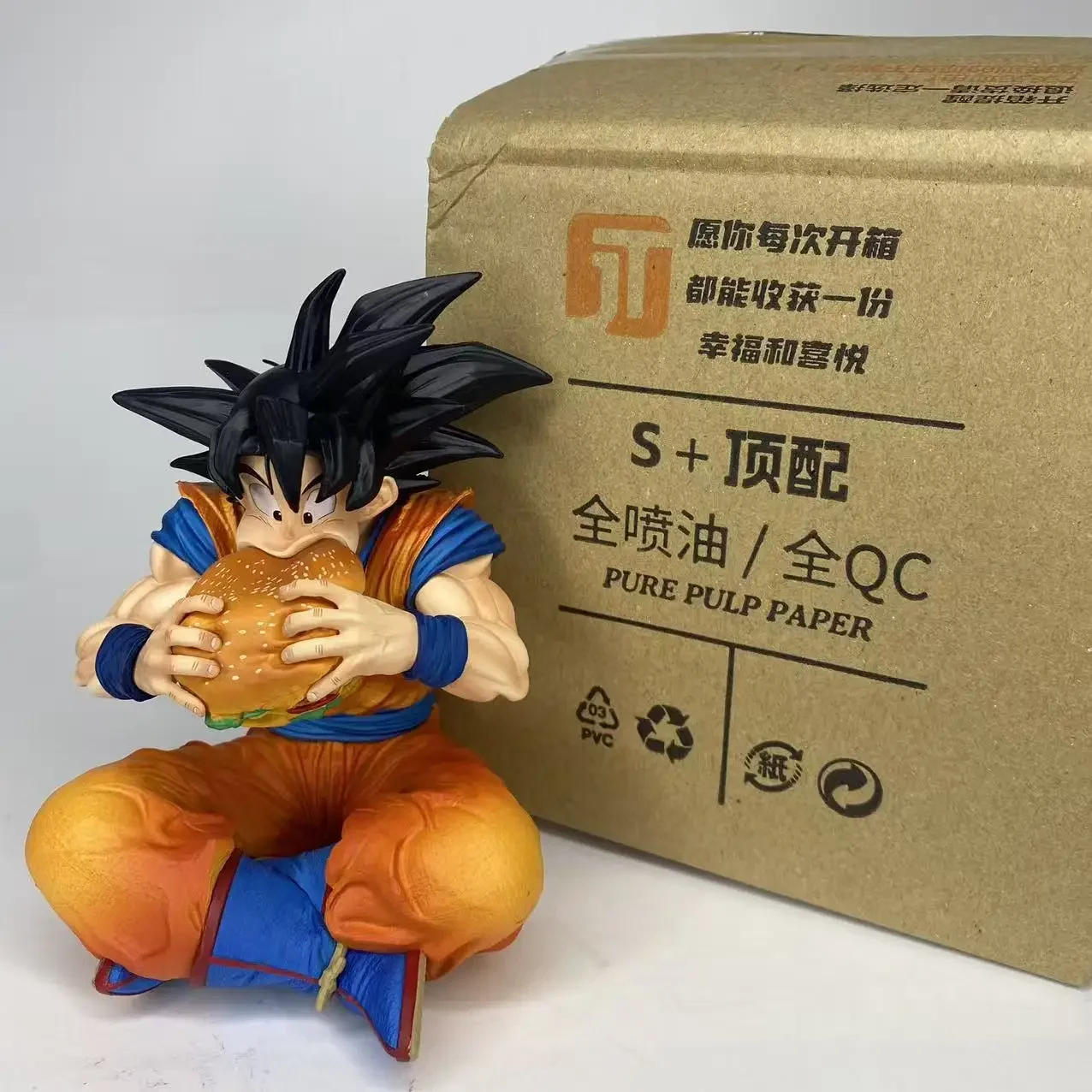 GK Dragon Ball Saiyan Figure JT Factory Burger King Goku Vegeta Anime Statue Model Car Ornament Case Decoration gift toy view 5