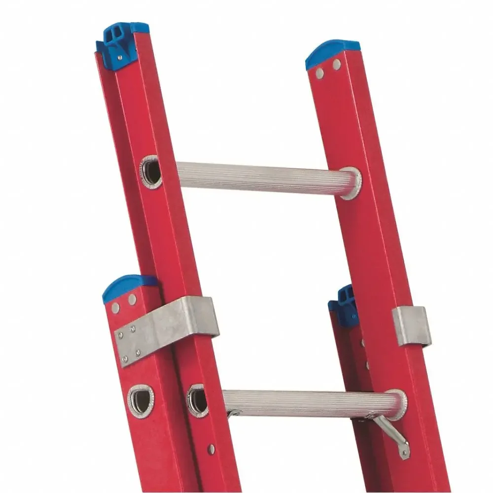 2 - 28 Step Fiber Glass Step Extension Ladder with Extension Fiberglass