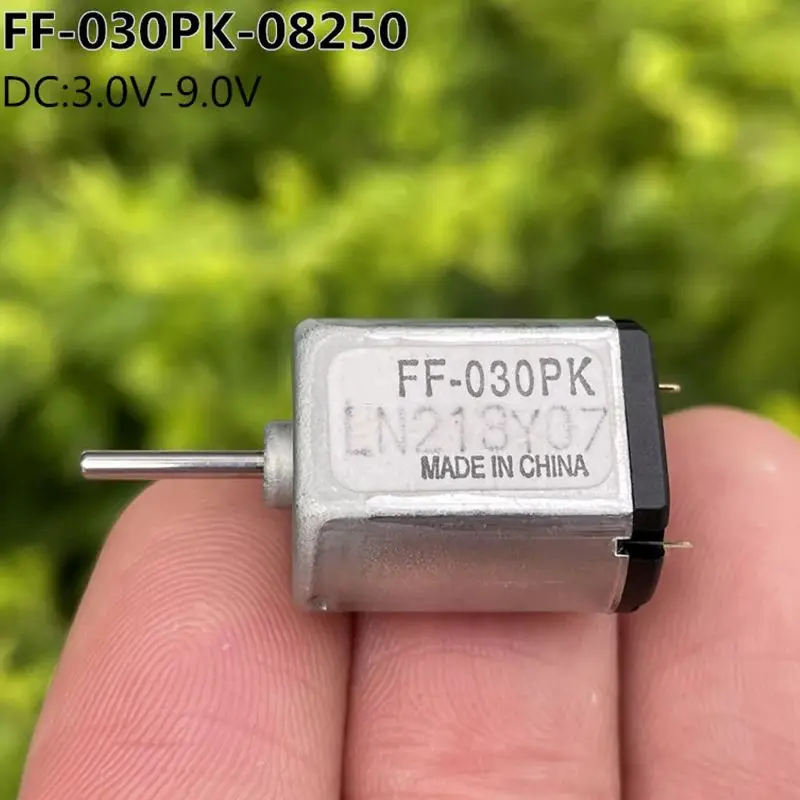 FF-030PK-08250 DC Motor 3V-9V Quiet Miniature DC Toy Motors, Silver-palladium Metal Brush, for Precision Equipment,1.5mm Shaft