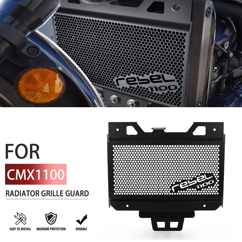 

Motorcycle CNC Radiator Grille Guard Grill Protection Cover For Honda CMX 1100 Rebel CMX1100 REBEL DCT 2021 2022 2023 2024 2025