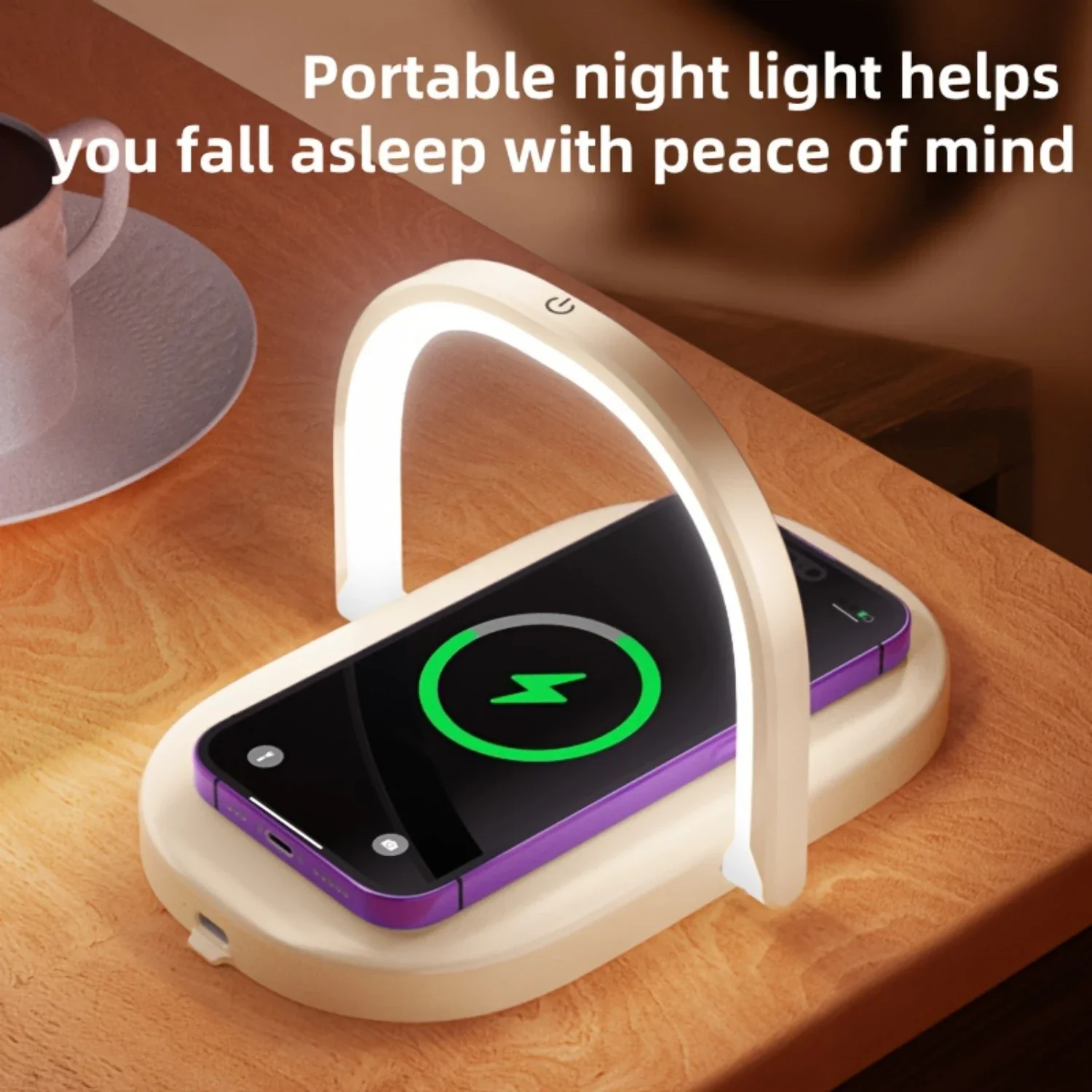 

Little Crescent Wireless Charging Night Light