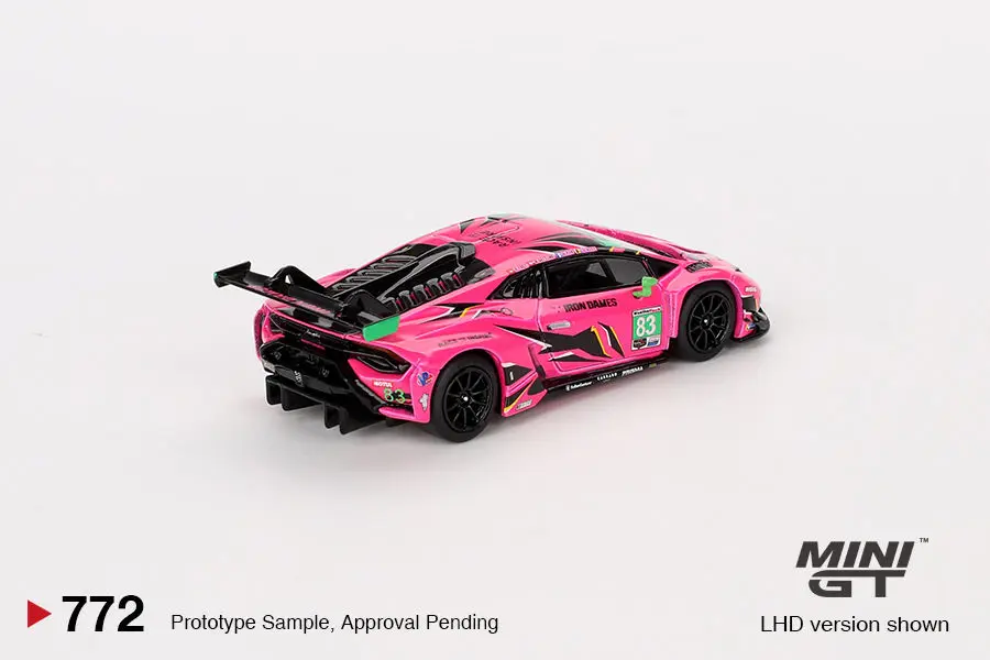 MINIGT 1:64 Lamborghini Huracán GT3 EVO2 # 83 MGT00772-CH carro liga brinquedos veículo motorizado modelo de metal fundido para crianças