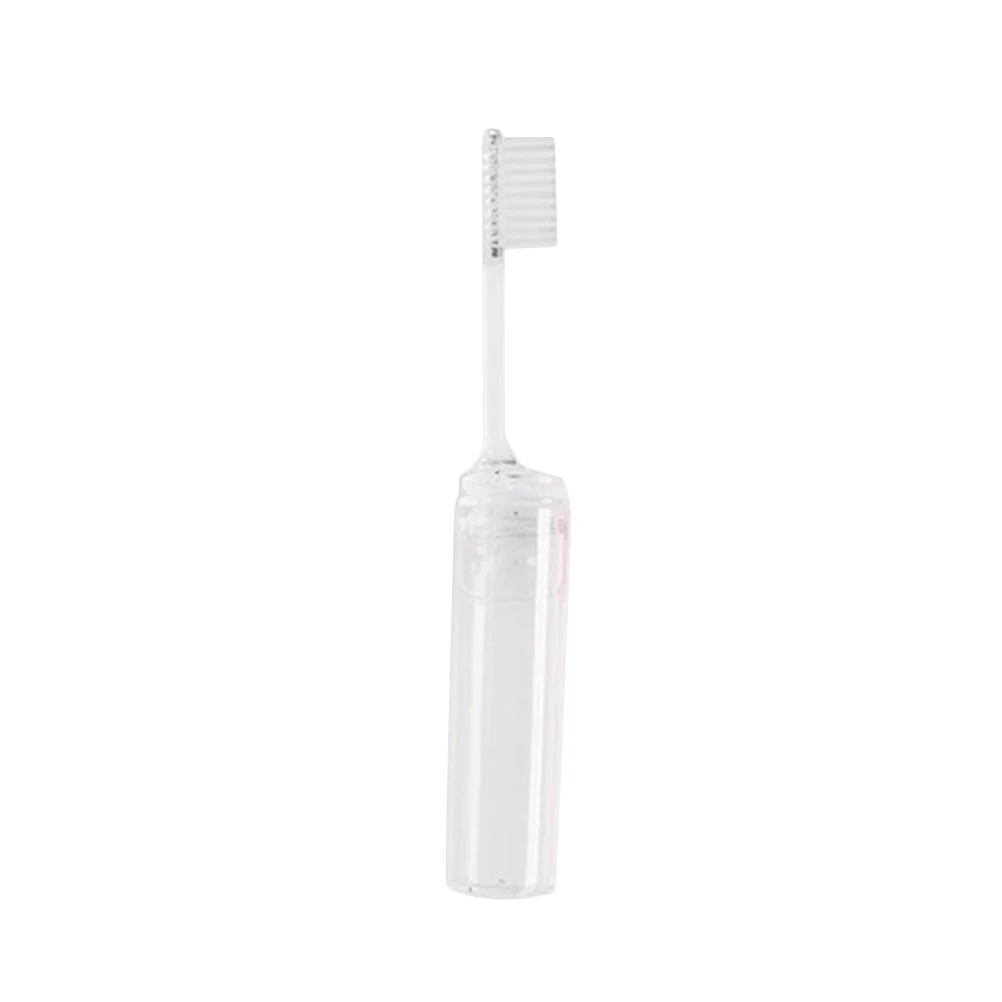 

1pc Travel Folding Toothbrush Foldable Disposable Brush Portable Mini Lightweight Personal Care Teeth for Home Guest Travelers