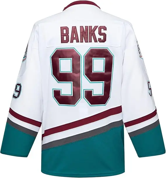 Men's Ice Hockey Jerseys #96 Charlie Conway 99# BANKS 8# Selanne 9# Paul Kariya All Stitched