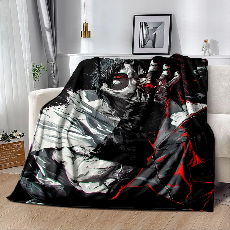 3D N-Naruto Cartoon Anime I-Itachi Flannel Blanket Soft Warm Throw Blanket for Bedroom Living Room Bed Travel Camping Picnic Kid