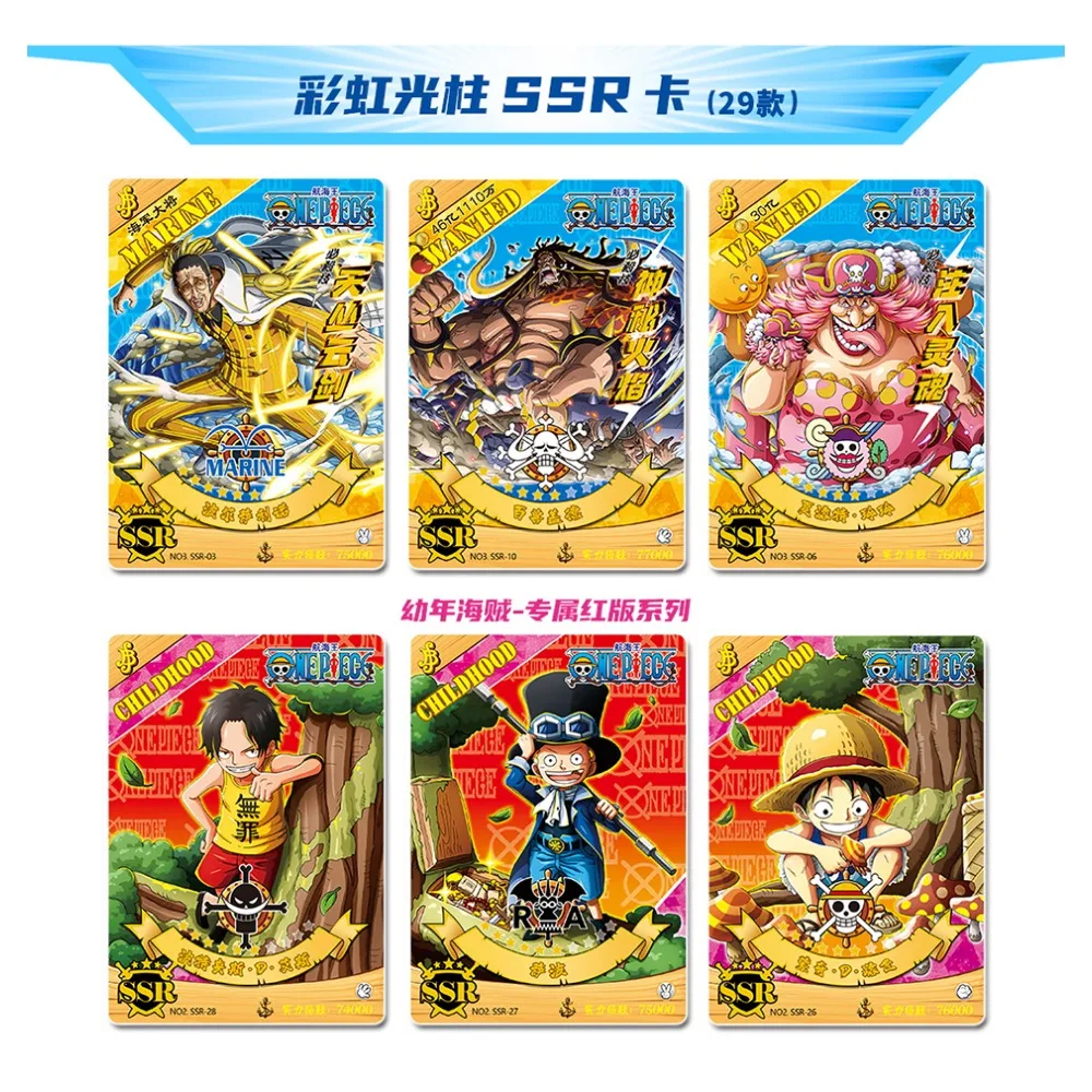 Carte de collection One Piece pour enfants, Monkey D Luffy, Roronoa, Zoro Shanks, Rare, Rose, Or, Couleur, Argent, Jeu limité, Jouets pour enfants