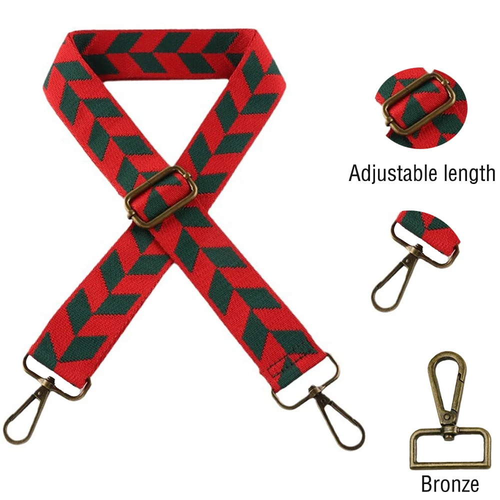 

3.8CM Nylon Shoulder Strap Diy Exquisite Embroidery Universal Fashionable Durable Precision Woven Diagonal Shoulder Strap