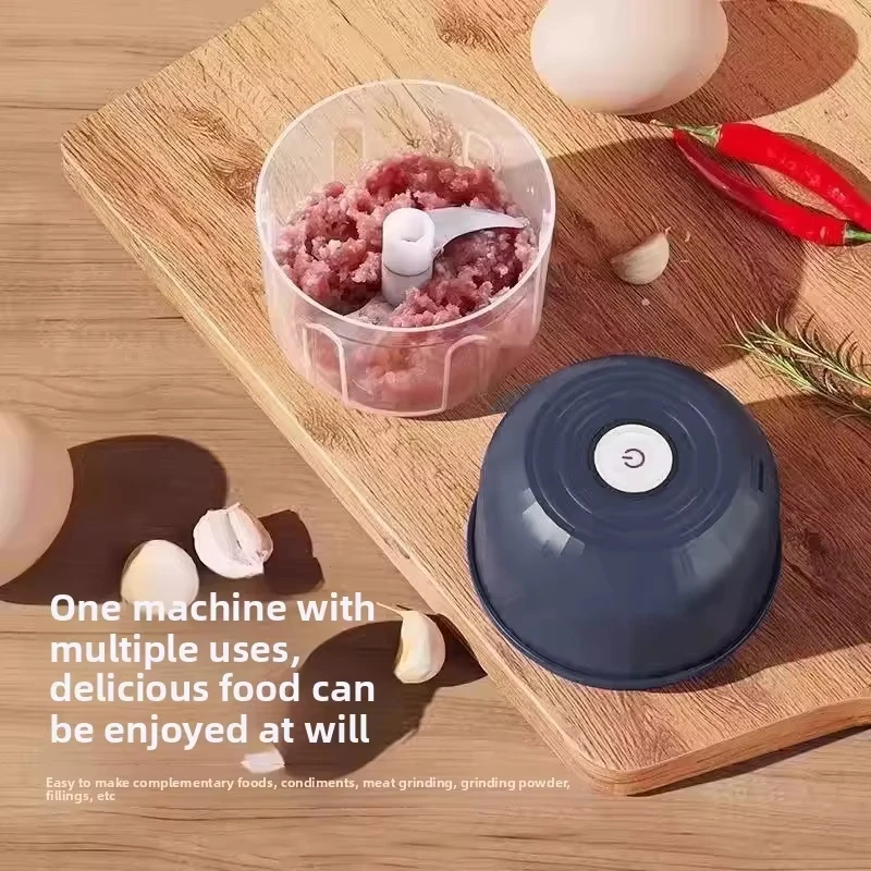 Electric Garlic Masher 260ML Food Blender Household Meat Grinder Onion Chili Vegetable Grinder Kitchen Tools Food Mixer