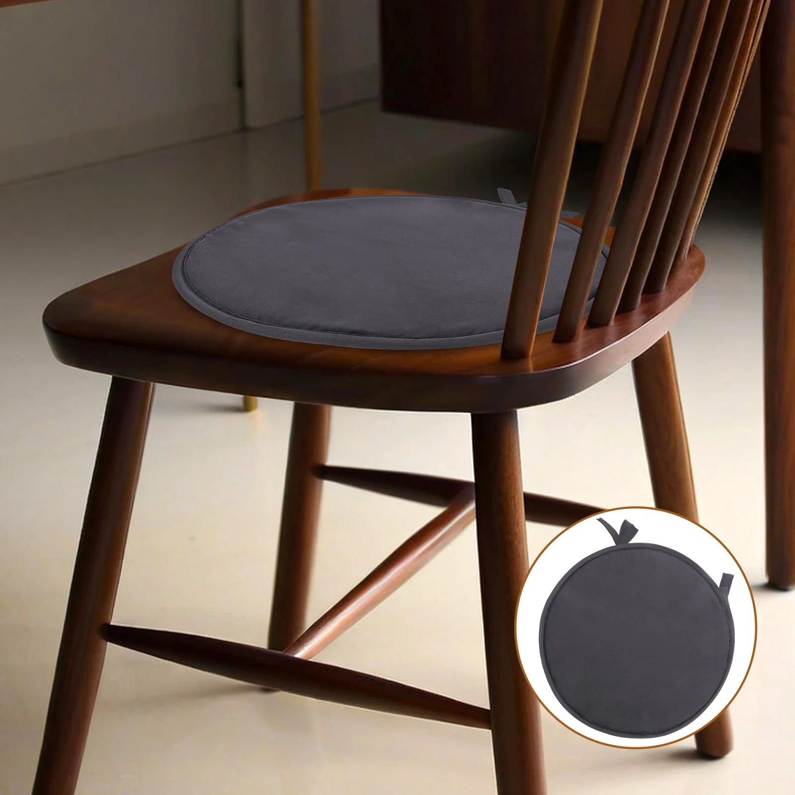 

1pc Thickened Seat Cushion Round Chair Cushions Stool Sponge Home Office Sofa Car Decorative Comfortable