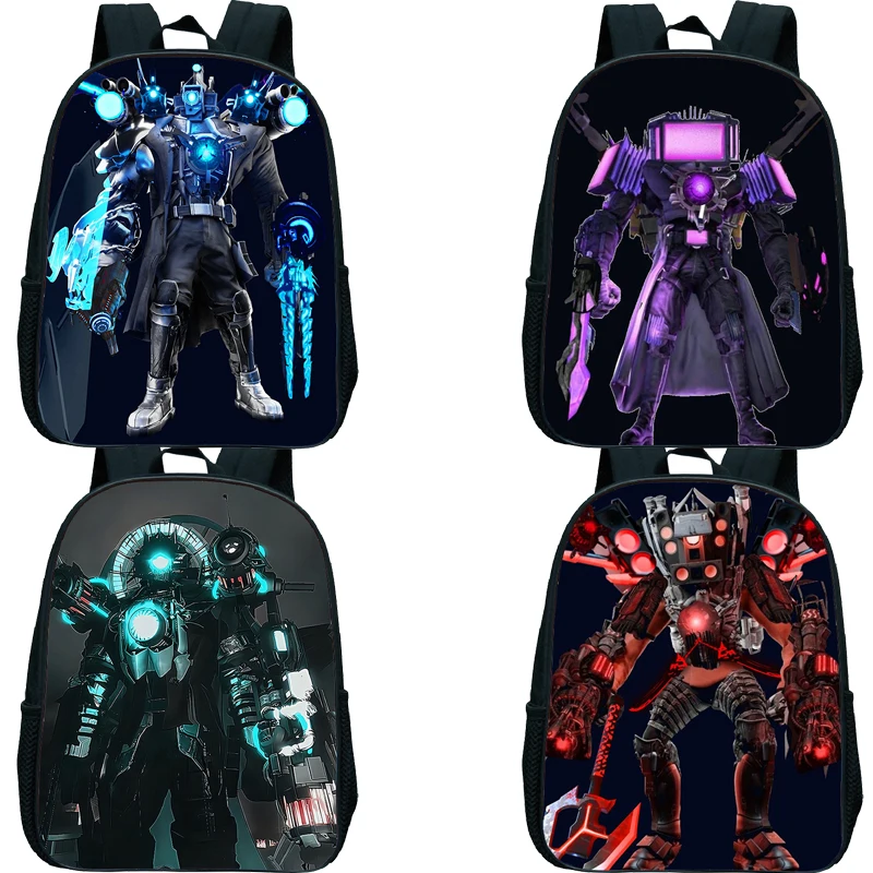 

Skibidi Toilet Print Child Backpack Boys Girls Cartoon Cameraman Kindergarten Schoolbag Kids Orthopedic Backpack Gift Mochila