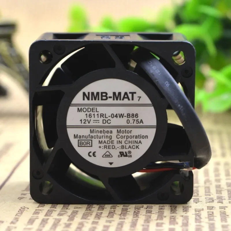 New Fan For NMB 1611RL-04W-B86 4028 4CM 12V 0.75A High Speed Violent Server Fan 40*40*28mm