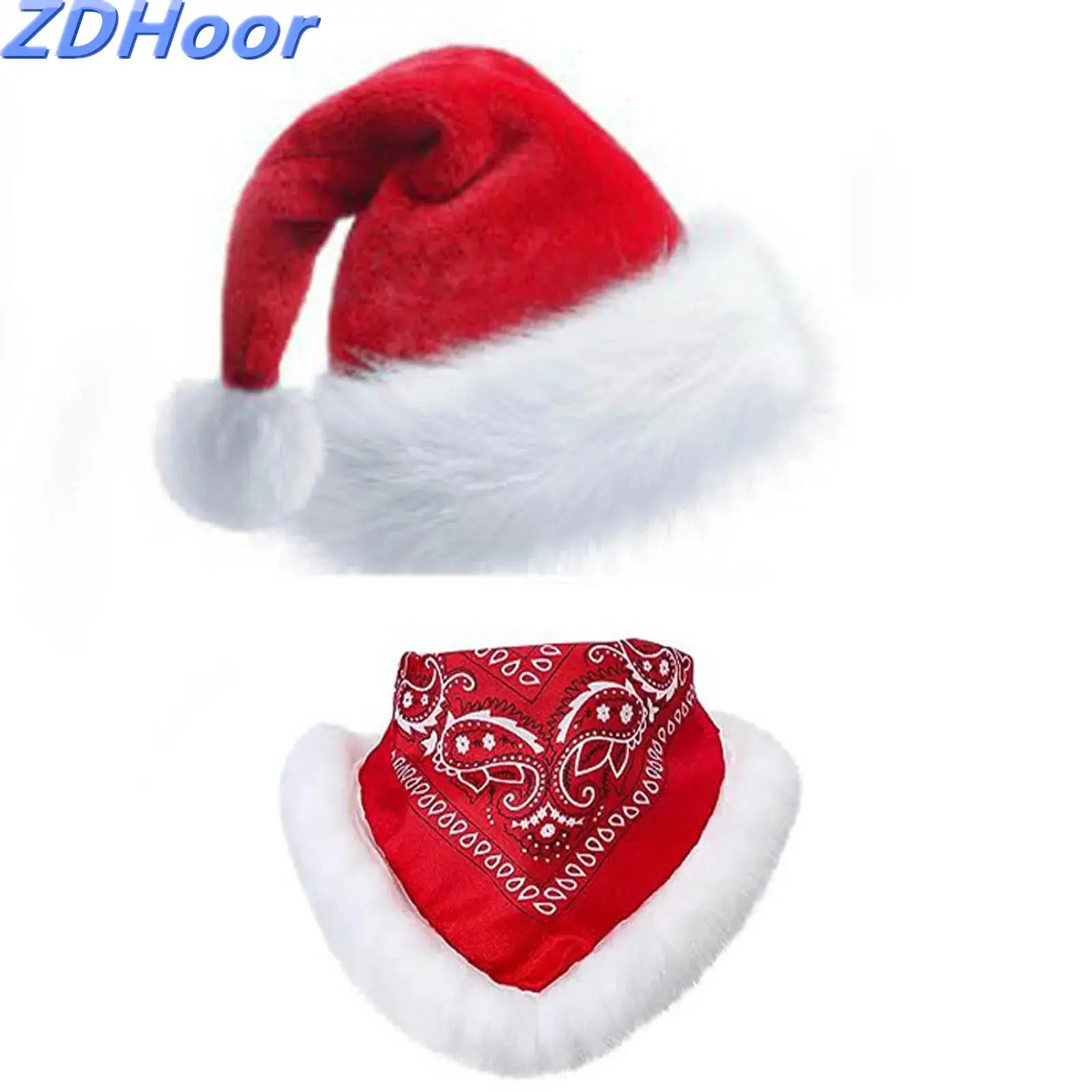 

Christmas Cowgirl Hat And Scarf Party Set Photo Shoot Props Christmas Santa Cosplay Costume Stylish Scarf Hat
