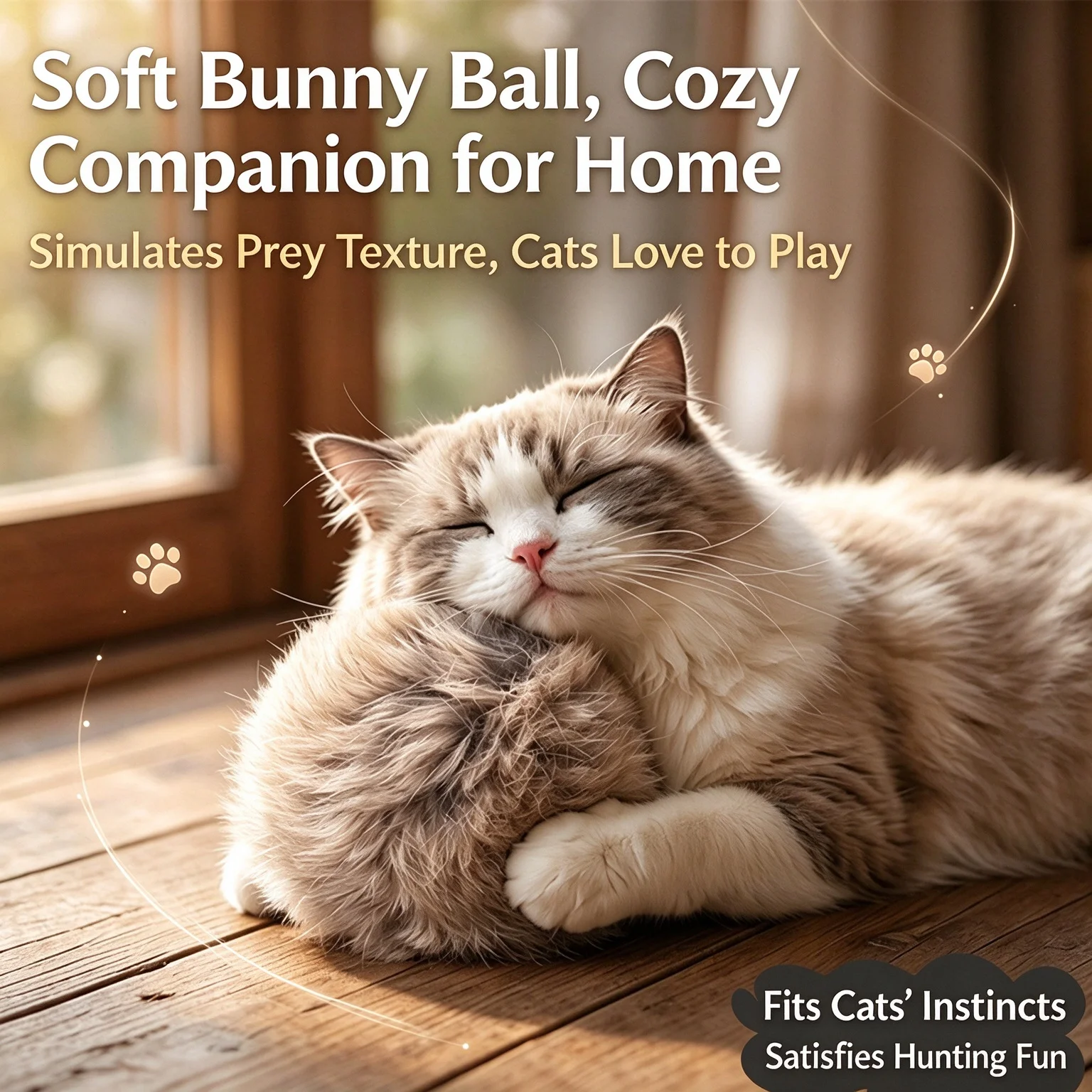 1/2/3/5 Pcs 8Cm Rabbit Fur Ball Cat Toys Catnip Interactive Chasing Plush Balls Pet Cat Supplies Kitten Indoor Play Chew Game