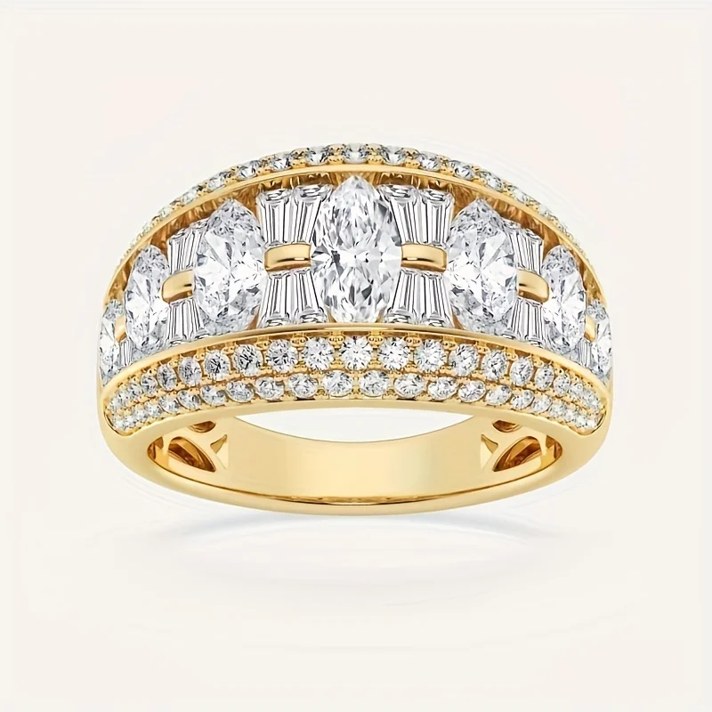 1pc Noble and Luxury Men's Engagement Ring, Jewelry Gifts for Wedding A Gift for Her Mother's Day Gift and Father's Day Gift