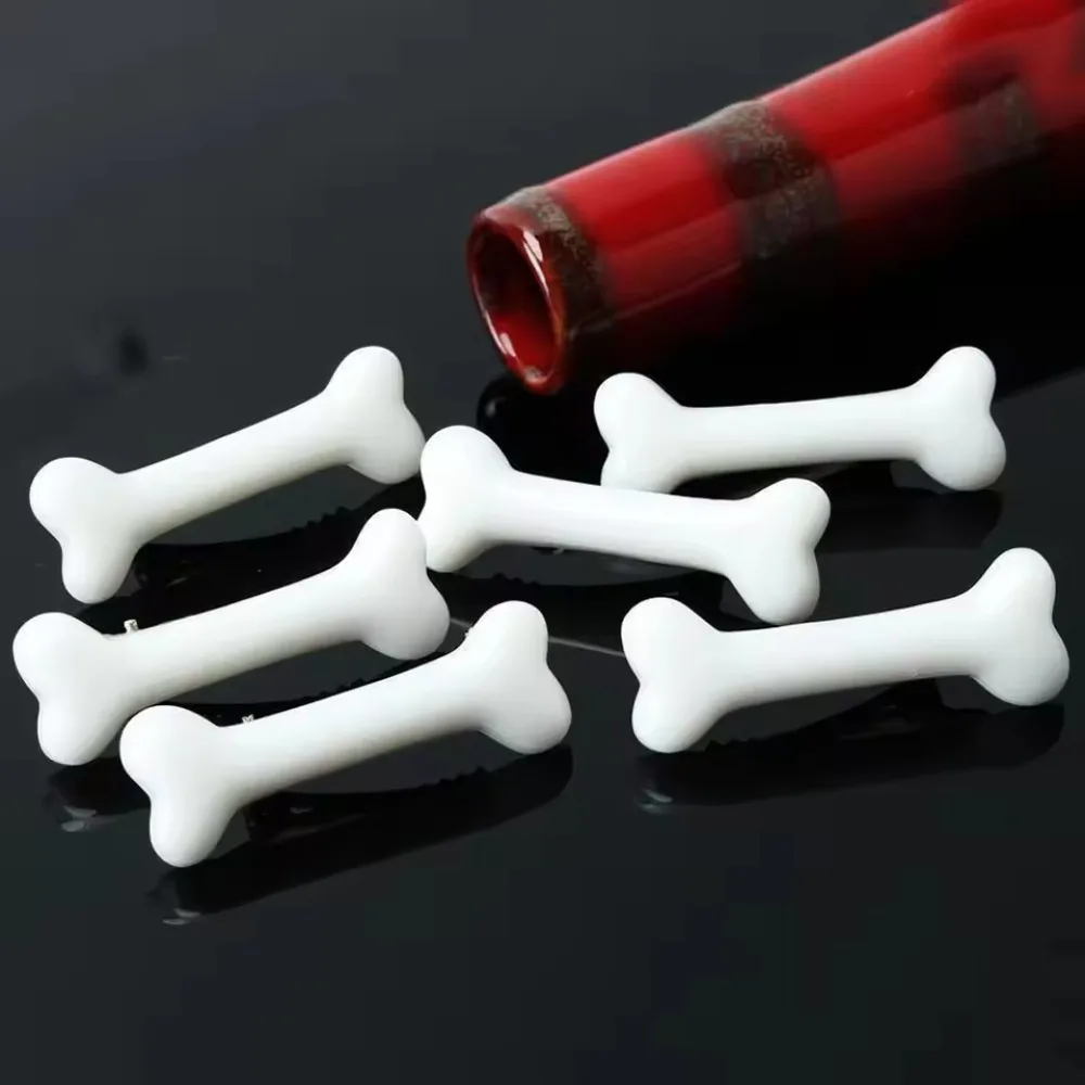 Y2K Accessories White Bone Hair Clip Cute Cartoon Bobby Pin Girl Fashion Dog Bones Decoration Small Hairpins Barrettes Wholesale