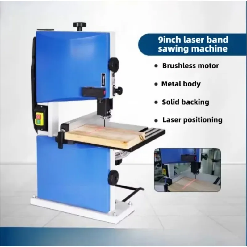 8/9/10 Inch Band Saw Small Household Tabletop Multi-functional Electric Metal Cutting Woodworking Saw Woodworking