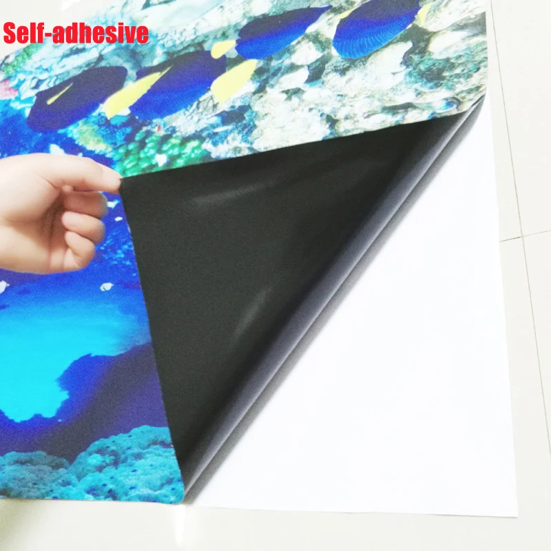 PVC Self-Adhesive Waterproof Wallpaper 3D Marble Floor Tiles Murals Bathroom Non-slip Wall Paper 3D Flooring Home Decor Stickers