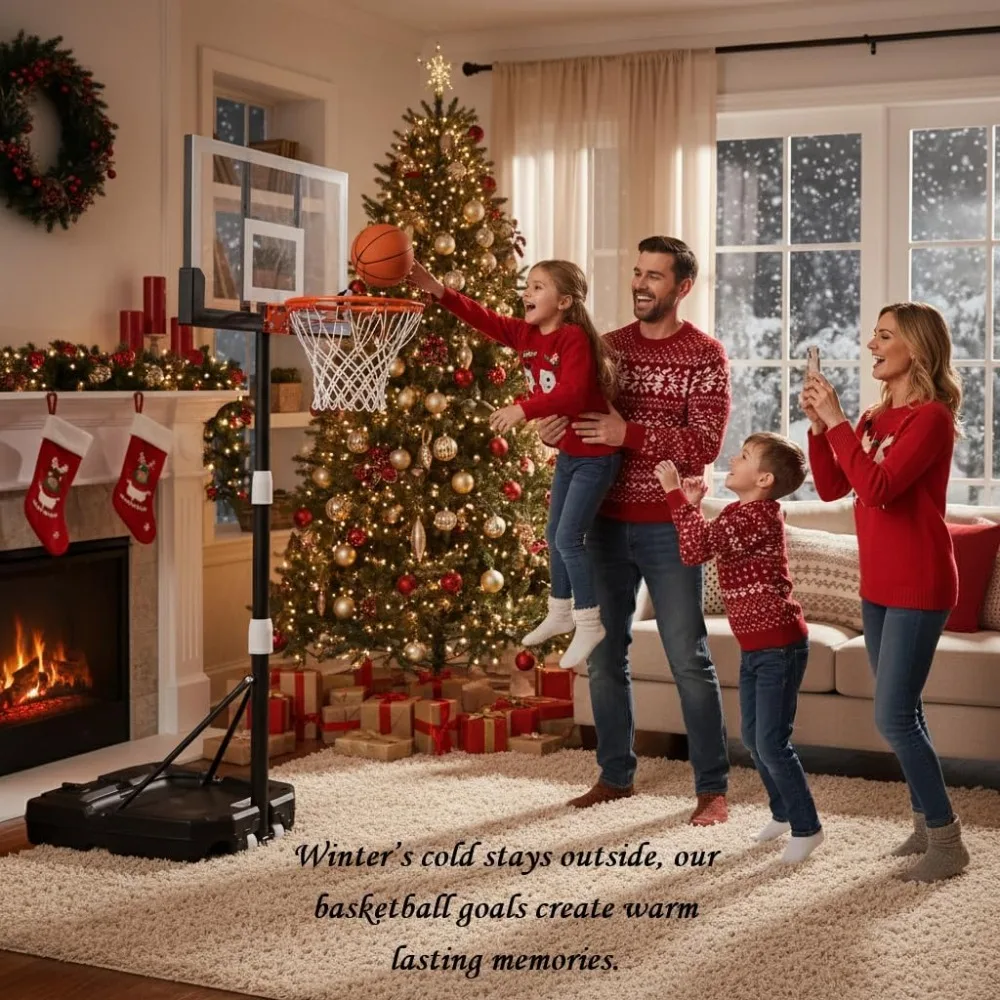 طوق كرة سلة للأطفال قابل للتعديل مقاس 29 بوصة، ارتفاع 3.2-7.2 قدم، لعب حمام السباحة والخارجي للأطفال والكبار #3