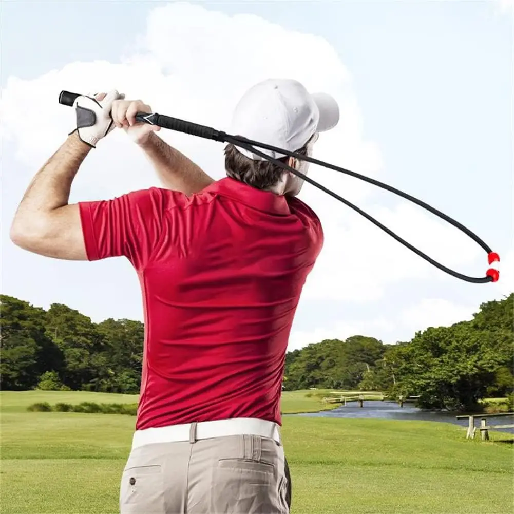 Golf Swing Trainer, Golf Swing Trainer Aids Set, Distance Rope Improve Swing Speed Lagging Rhythm, Golf Warm-Up Stick for Streng