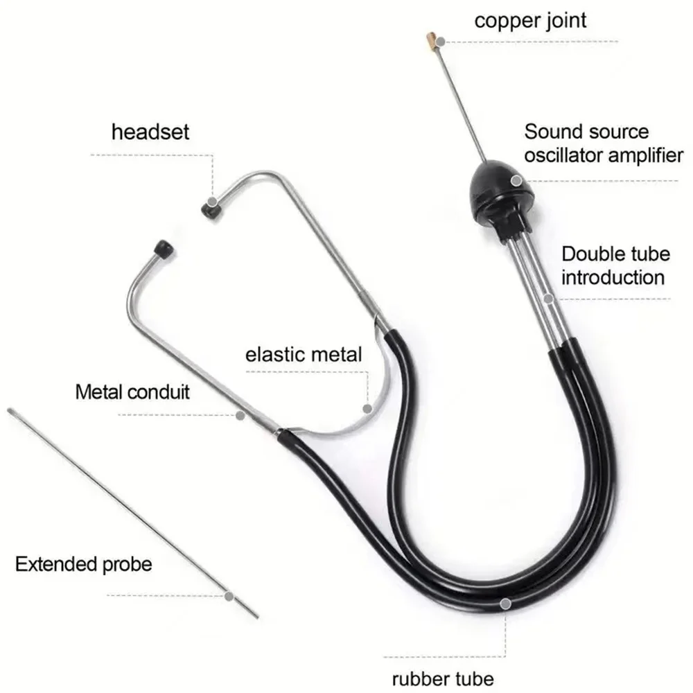 

Automotive Repair Electronic Stethoscope Mechanical Abnormal Noise Detection Car Engine Cylinder Abnormal Sound Stethoscope