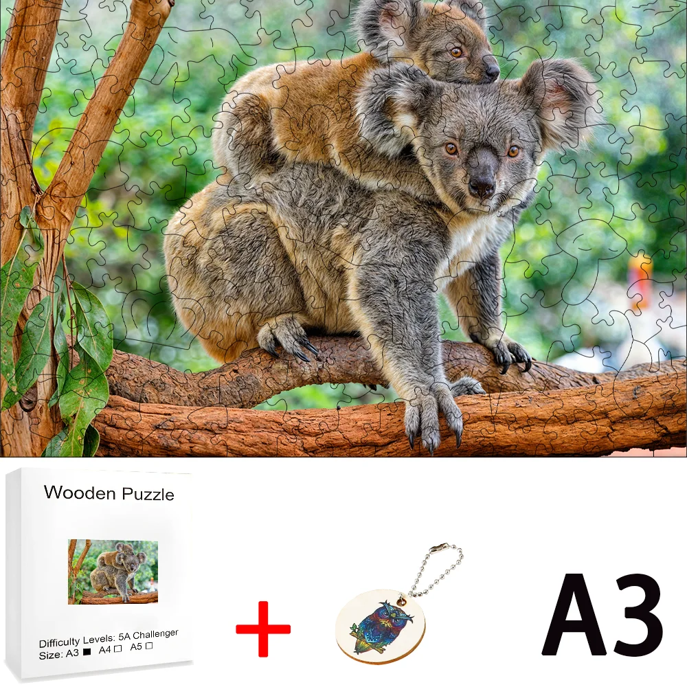 Słonecznik drewniane Puzzle 3D DIY dziecko Montessori zwierzęta układanka Puzzle dla dorosłych zwierząt dla dzieci zabawki kostka łamigłówka zabawki