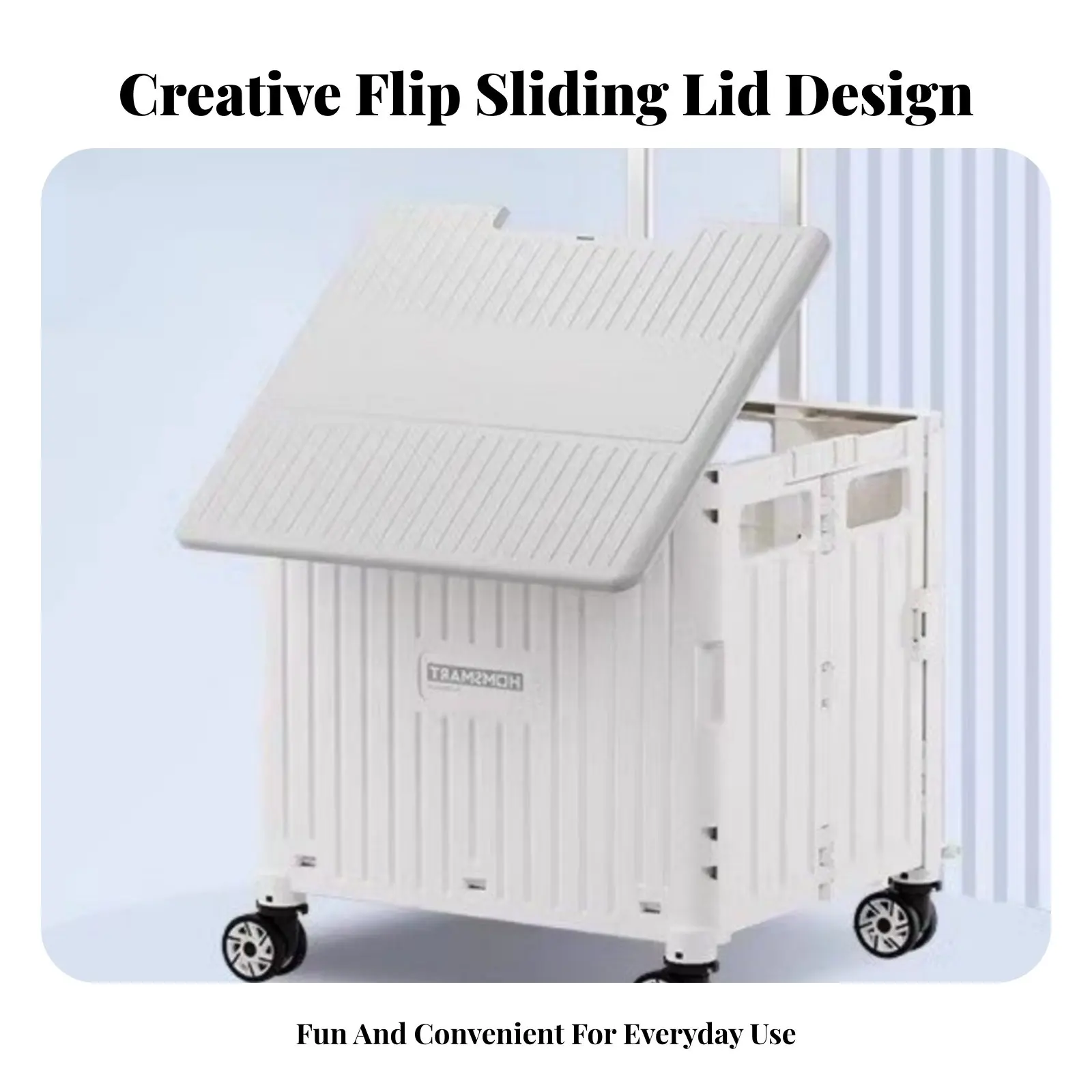 

Foldable Trunk Organizer Portable with Handles Foldable Multi-Compartment Bin for Travelers, Families, Grocery Shopping