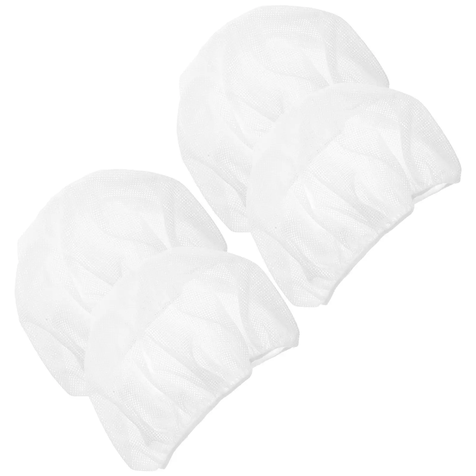 4Pcs Lightweight Work Hats Mesh Hair Nets for Chefs Servers Industrial Workers Cooking Cleaning Food Service Caps