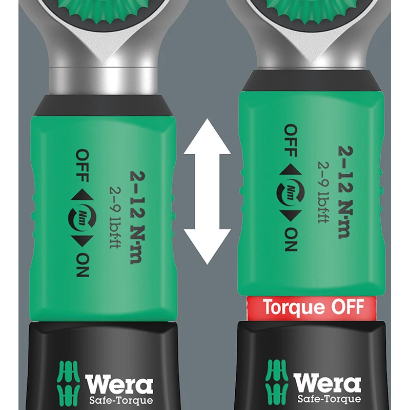 Wera Safe-Torque A 1 Torque Wrench with Slide-Over Mechanism Wrenches Tool with 1/4\