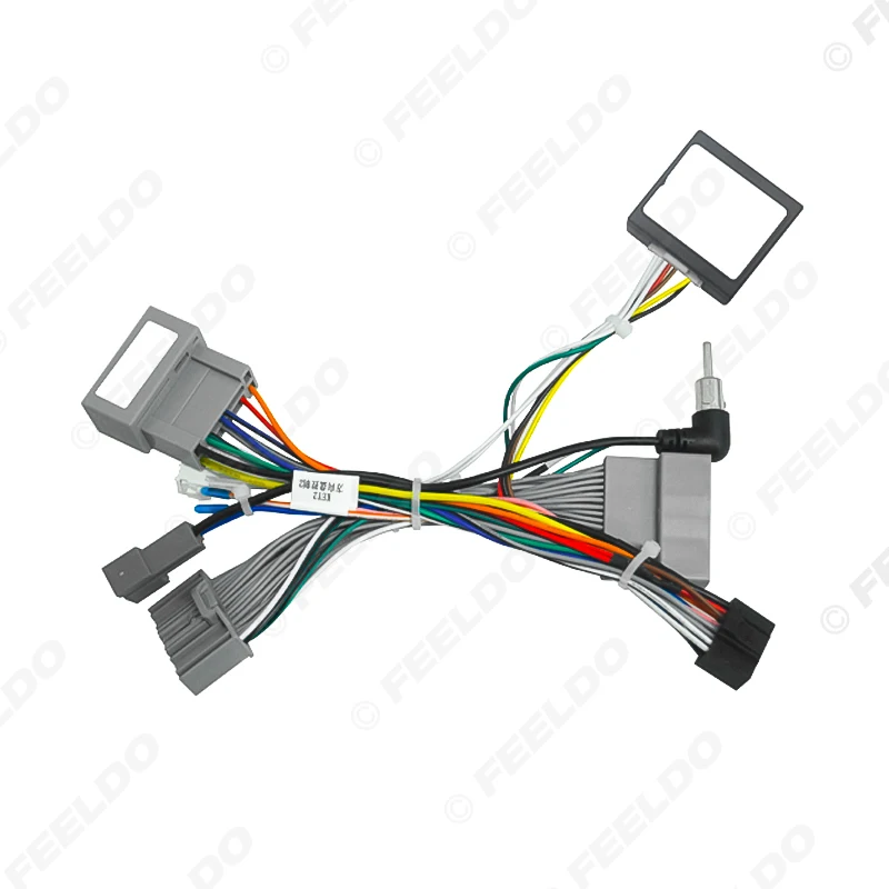 Feel do سيارة الصوت 16pin الأسلاك تسخير لهوندا أوديسي CD/DVD ستيريو ما بعد البيع تركيب سلك محول #5