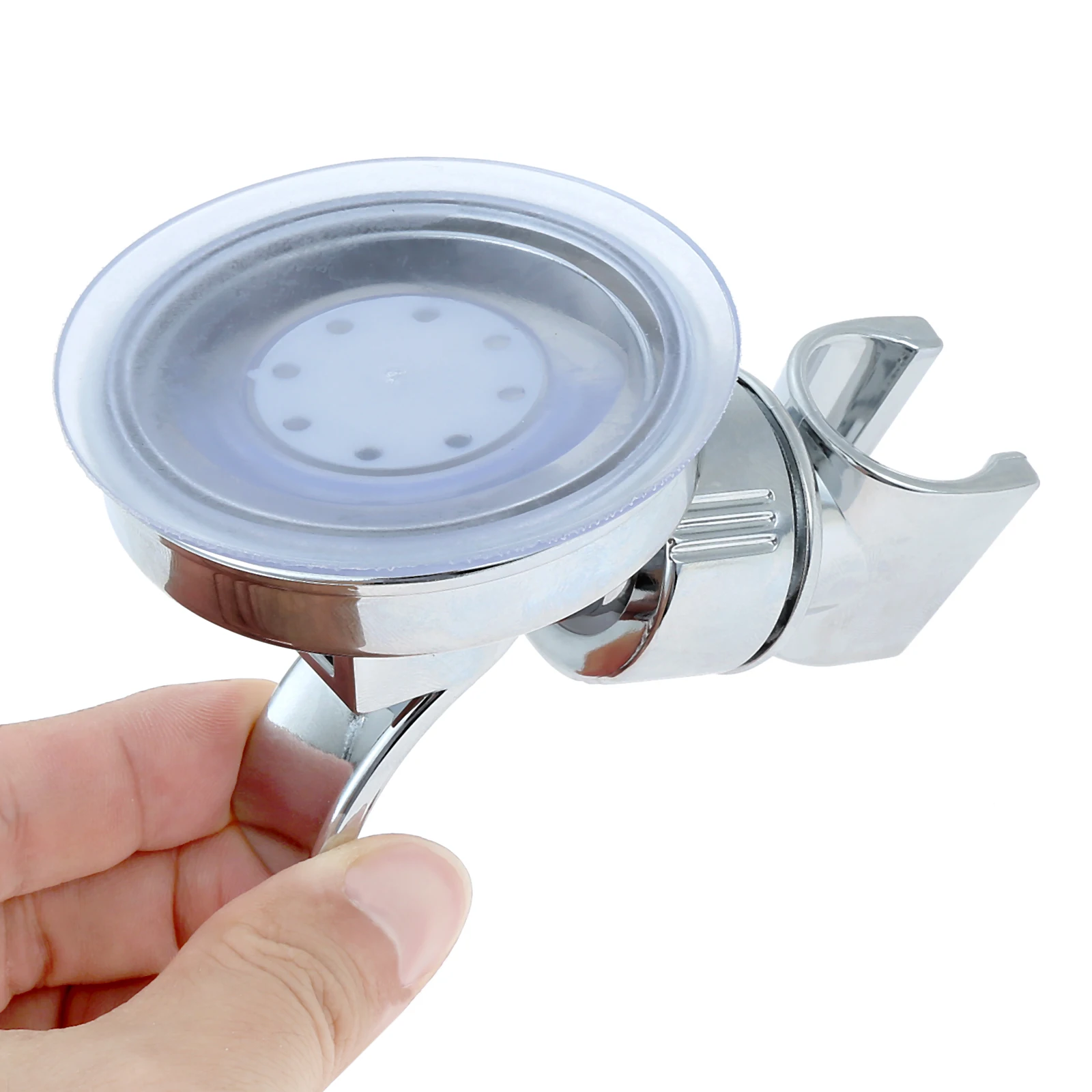 ABS 플라스틱 흡입 컵 샤워헤드 거치대, 360 ° 조절식 핸드헬드 샤워헤드 거치대, 벽걸이 조절식 욕실 브래킷