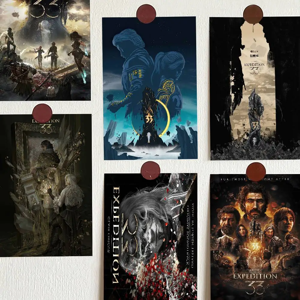 عمل لعبة لعب الأدوار كلير سبكور إكسبيديشن 33 ملصقات عتيقة مطبوعات لاصقة ملصقات عمل فني ملصقات جدار