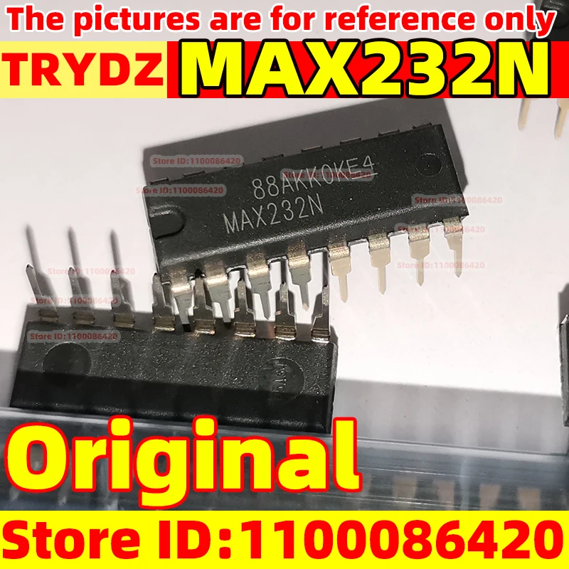 200-10pcs Original New MAX232N DIP-16 EIA-232 Driver/Receiver IC Chip transistor