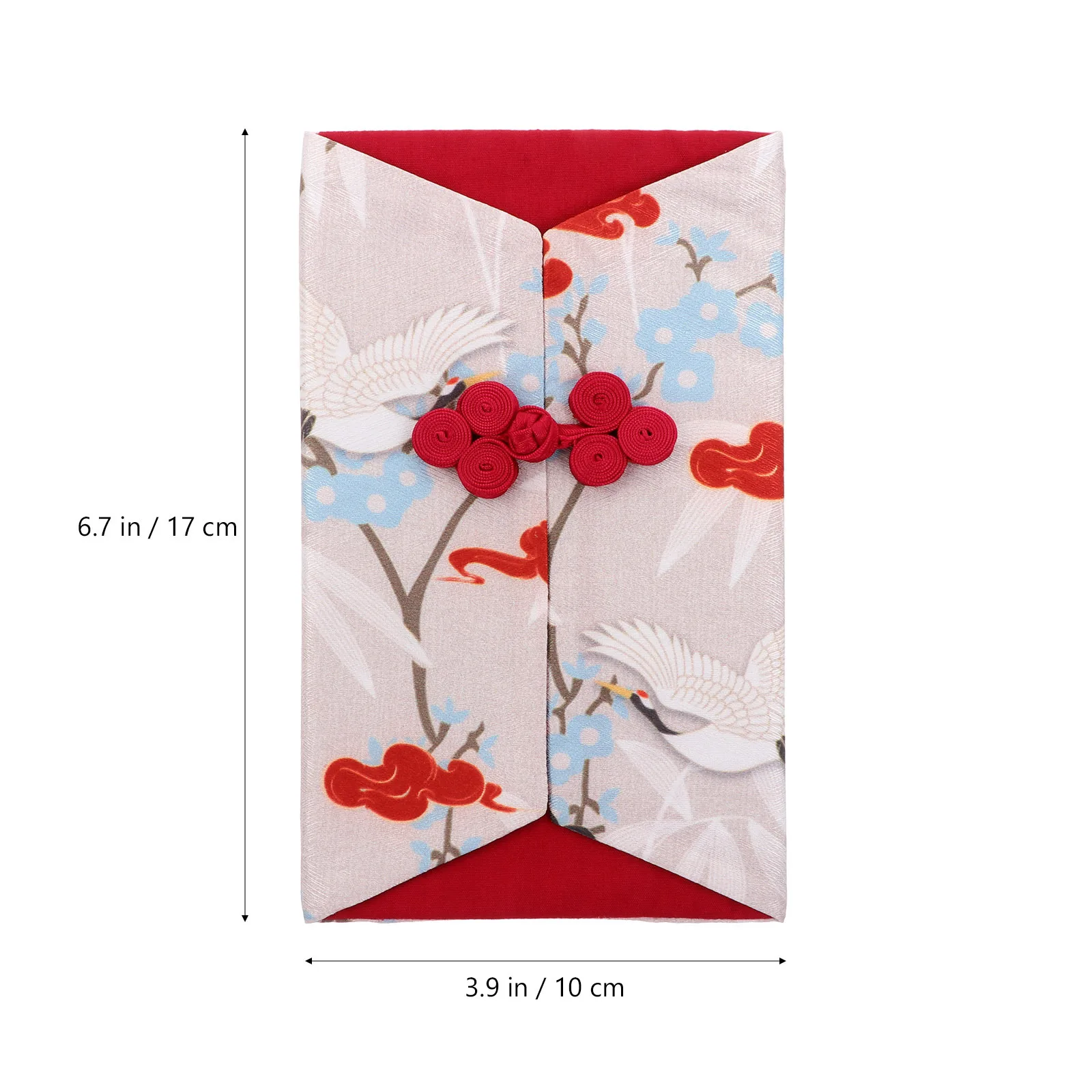 تصميم رائع على الطراز الصيني ذو مظروف أحمر للعام الجديد مثالي للمناسبات الاحتفالية وبطاقة هدايا نقود حريرية