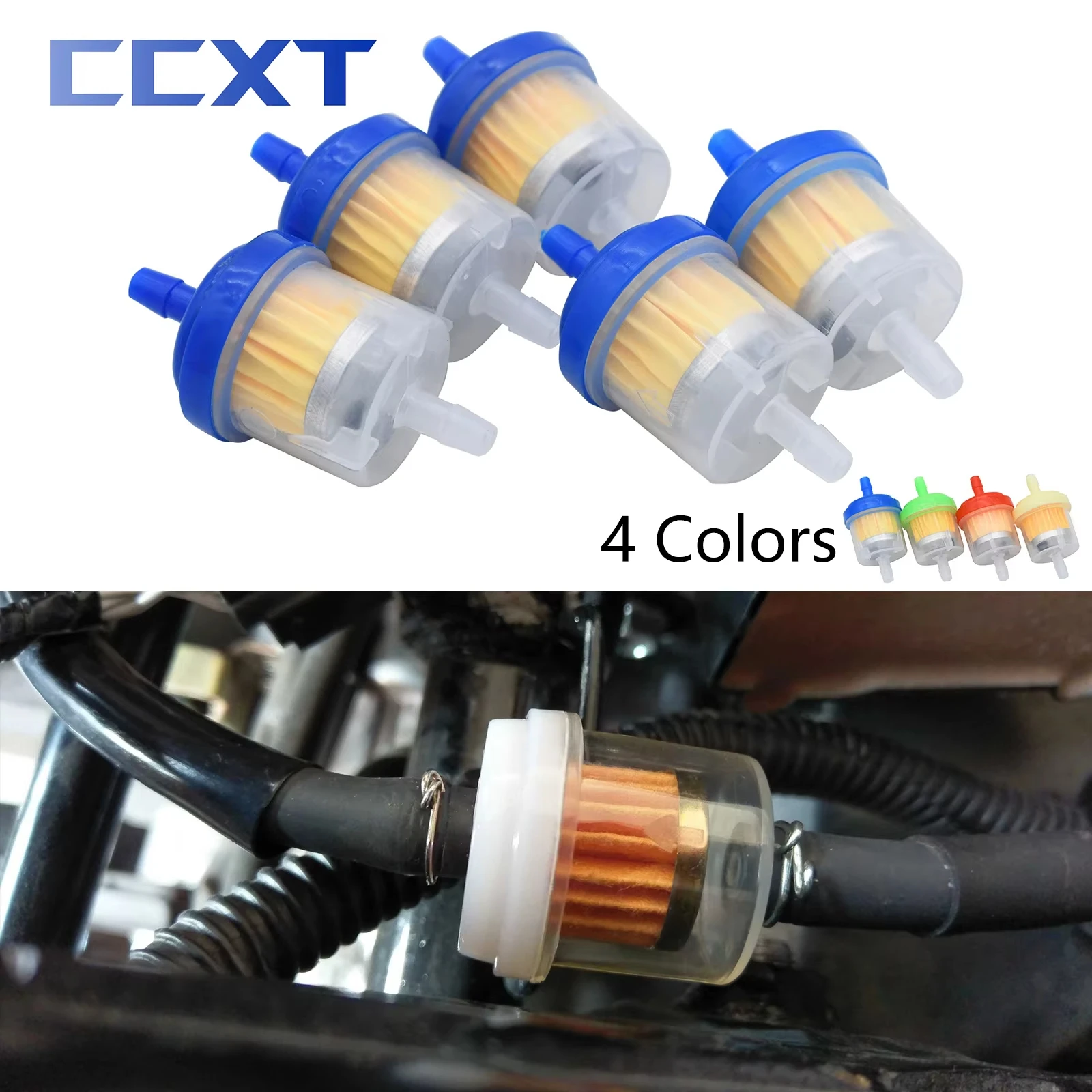 

5 шт. топливных фильтров для двигателя (карбюраторных, масляных, бензиновых) для мотоциклов, квадроциклов, KTM, Honda, Yamaha, Kawasaki