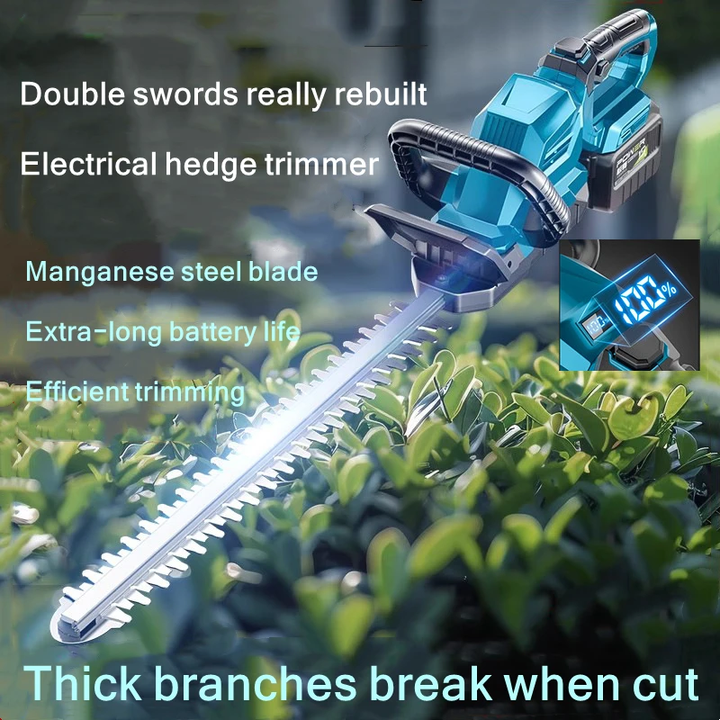 

Digital Display Electric Hedge Trimmer Tea Picker Greening Trimmer Landscaping Rechargeable Lithium Battery Honeysuckle Hedge