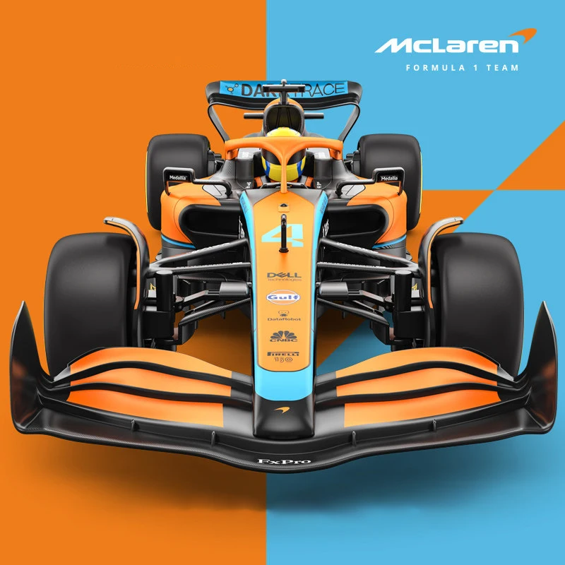 1:24 2022 F1 McLaren MCL36 #3 Daniel Ricciardo #4 Lando Norris Alloy Luxury Vehicle Diecast Cars Model Toy