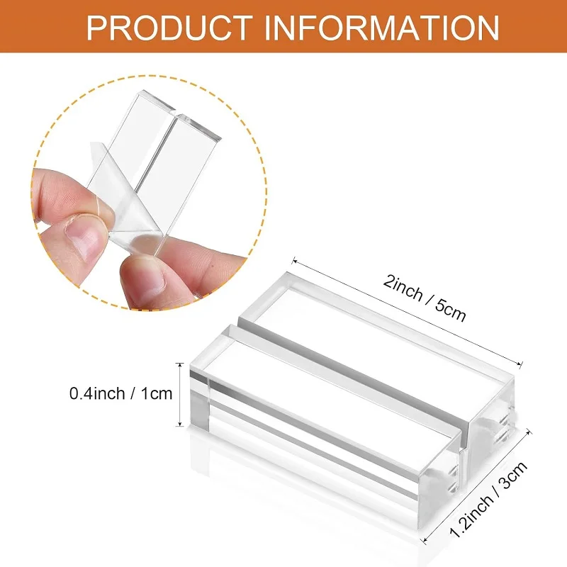 10 pz/pacco supporti in acrilico segnaposto supporti per numeri da tavolo display per carte per tavolo foto di nozze strumenti per la decorazione della casa dell'ufficio