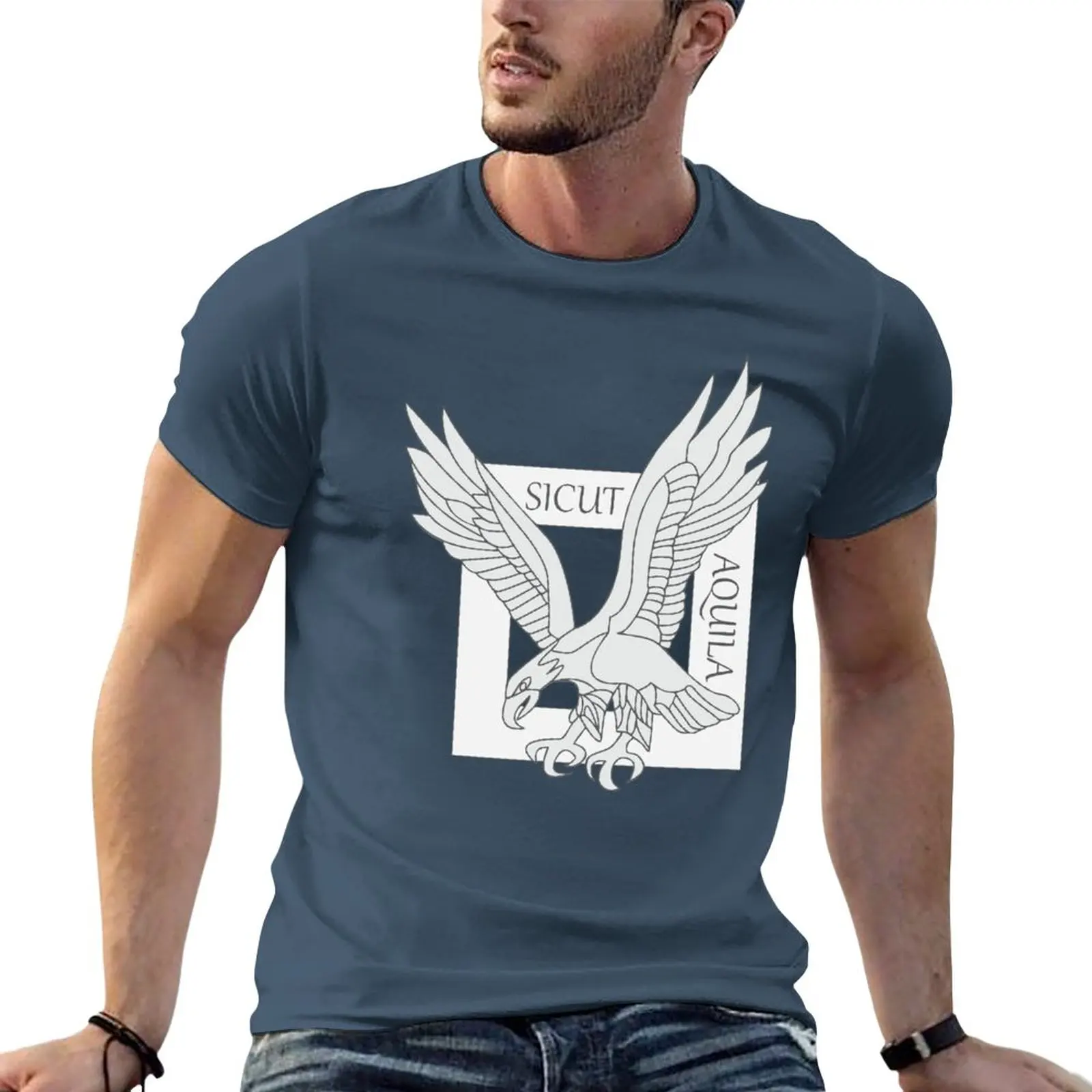 

Sicut aquila - Fusiliers Commandos de l'Air - French Air Force T-Shirt graphics t shirt mens graphic t-shirts funny